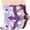 6 Pairs Mixed Purple, variant on Zando Cozy Non Slip Socks Womens Warm Fuzzy Socks Super Soft Grip Socks for Women Fluffy Socks with Grippers for Women Hospital Socks Rainbow 5 Pairs