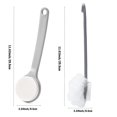 thumbnail image 2 of Cepillo de esponja de baño Cepillo de baño Esponja Cepillo de masaje de mango largo con esponja de baño corporal Perfecto para mejorar la circulación sanguínea Masaje contra la celulitis Eliminación d JFHHH pequeña, 2 of 4
