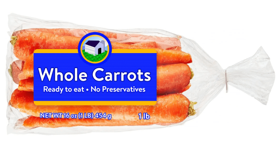 Fresh Whole Carrots, 1 lb Bag
