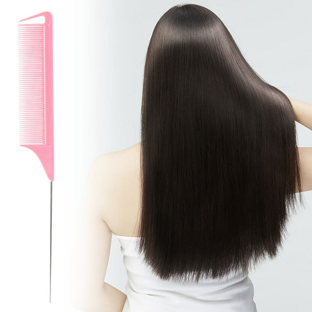 Xihbxyly Peine de Cola, Antiestático y Resistente Al Calor, Ligero, con Dientes Finos para Un Peinado Suave, Ideal para Uso Doméstico En Peluquerías, Ideal para Todo Tipo de Cabello, Herramienta de C