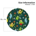 thumbnail image 3 of Disketp Sport Monster Funny Coasters,6 Pcs Leather Coasters With Holder, Perfect Housewarming Hostess Gifts,Protect Furniture From Water Marks Scratch And Damage, 3 of 9