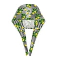 thumbnail image 3 of Kdxio Lemons on Striped Pattern Turban Hat for Women Men Comfortable Adjustable Cleaning Working Cap with Sweatband, 3 of 8