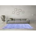 thumbnail image 3 of Ahgly Company Indoor Rectangle Abstract Blue Contemporary Area Rugs, 2' x 4', 3 of 4
