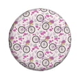 thumbnail image 3 of Rv Spare Tire Cover 17 inch - Bike rabbit flower Tire Covers for Trailers, Adjustable Camper Spare Tire Cover, 3 of 7