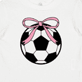 thumbnail image 4 of Inktastic Girls Soccer Ball Coquette Bow Girls Baby T-Shirt, 4 of 5