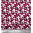 thumbnail image 1 of Soimoi Cotton Cambric Fabric Cloud,Ball & Elephant Kids Print Fabric by Yard 56 Inch Wide, 1 of 1
