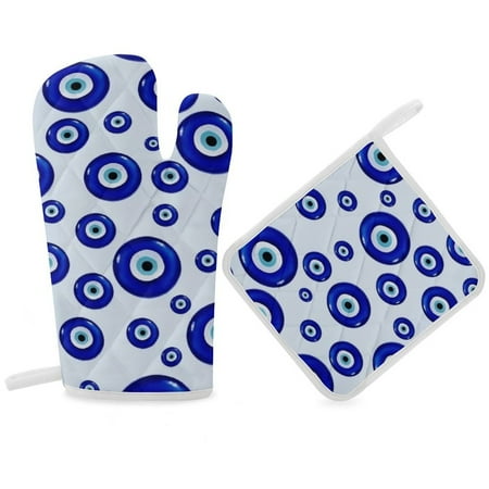

Evil Eye Symbol Oven Gloves And Pots Stand Set Oven Gloves And Pot Racks Pot Racks And Oven Gloves Set