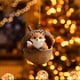 thumbnail image 3 of Adornos navideños, adornos navideños, regalos navideños Animales del bosque Decoración navideña Acrílico Plano un acrílico, 3 of 3