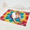 thumbnail image 2 of Colorful Tie Dye Mandala Pattern Blanket,Comfortable Soft Flannel Throw Blanket,All Season,Warm Lightweight Blankets for Sofa Bed Couch Living Room Chair,30"x40", 2 of 4