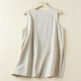 thumbnail image 6 of Women's Outerwear Vests For Daily Wear Soft Linen Style Sleeveless Design Blend Casual Wear Versatile Spring And Summer For Layering And Comfort Fitted Pullover Women Large Women South Pole Womens, 6 of 7