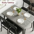 thumbnail image 2 of Yeshouse Juego de 4 sillas y mesa de cocina, mueble de comedor moderno que ahorra espacio con 4 sillas tapizadas, para desayunador, apartamento, color gris., 2 of 8