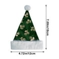 thumbnail image 3 of JeashCHAT Green Christmas Hat, Santa Hat for Adults/Kids/Pet, Unisex Soft Velvet Xmas Hat for Home Christmas New Year Holiday Party Decorations Gifts, 3 of 6