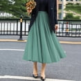 thumbnail image 2 of Tulle Skirts for Women Pleated Layered Tutu Skirt Ladies Elegant Flowy Long Skirts Casual Pleated a-Line Maxi Skirt High Waisted Flowy Skirts Elegantes Bridesmaid Wedding Midi Skirt Green XL, 2 of 6