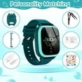 thumbnail image 3 of TOPCHANCES Smart Watch for Kids, 1.54" 4G Smartwatch with LBS GPS Tracker, Video Call, Bump-to-Friend, SOS, Camera, Games, Kids Watch Birthday Educational Gift for Age 3-15 Boys Girls, Cyan, 3 of 8