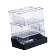 thumbnail image 4 of Caja de desbordamiento para acuarios, purificador de agua para tanque de tortugas, caja de filtro para acuario de 2 niveles, caja de filtro con cajón, 4 of 9