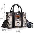 thumbnail image 4 of Montana West Women's Wrangler Purse - Stylish Western Aztec Tote Bag with Guitar Strap Boho Chic Design for Every Occasion, Black, 4 of 7