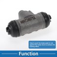 thumbnail image 5 of Unique Bargains Rear Right Brake Wheel Cylinder No.5340156B00 Drum Brake Cylinder for Suzuki Vitara 1988-1999 Iron,Rubber Gray Durable, 5 of 7