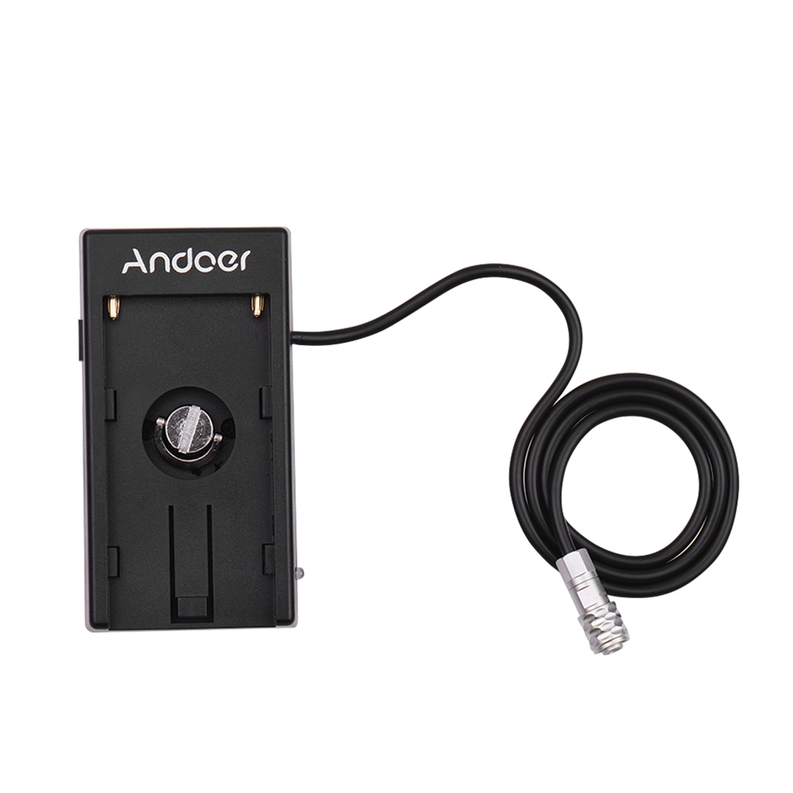 Andoer Chargeurs de Batteries Caméra DV Adaptateur de Plaque dalimentation pour Blackmagic Cinéma Pocket Caméra BMPCC 4K pour Sony NP-F970 F750 F550 Fil Ressort 