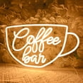 thumbnail image 4 of Letrero decorativo de luz neón SYLHOME Coffee Bar 40x24 cm USB 5V, 4 of 7