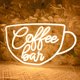 thumbnail image 4 of Letrero decorativo de luz neón SYLHOME Coffee Bar 40x24 cm USB 5V, 4 of 7