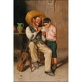 thumbnail image 3 of Giuseppe Giardiello 17x24 Black Modern Framed Museum Art Print Titled - A Good Drink, 3 of 5