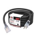 thumbnail image 1 of Cable de extensión EP 15 m iluminado para exteriores 10/3 SJTW 15A 125V UL, 1 of 7