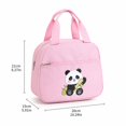 thumbnail image 5 of Cartoon Panda Thermal Lunch Tote Bag, Leakproof Waterproof Insulated Cooler Bag with Front Pocket for Daily Meal Storage, 5 of 9