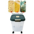 thumbnail image 4 of Contenedor De Soporte De Arroz, Recipiente De Grado Alimenticio A Prueba De Polvo De Gran Capacidad Con Rueda Rodante, Contenedor De Almacenamiento Hermético, 4 of 7