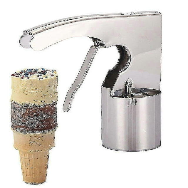Ice Cream Scoop Stainless Steel, Big Ice Cream Scoop With Spring-powered Trigger Big Volume Scoop Old Style Scoop Nostalgic Scoop Easy To Clean Youpin