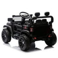 thumbnail image 6 of 24V Kids Ride on Car W/Parents Control,Four-wheel suspension,2WD,Power display,Bluetooth,MP3,Music,LED headlight,Provide a speed of 1.86-3.11MPH For Kids Around 3 years old, Black, 6 of 16