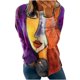thumbnail image 2 of ICHUANYI Liquidación Mujeres Moda Impreso Casual Cuello Redondo Manga Larga Suelta Camiseta Blusa Tops ICHUANYI WER202308230503, 2 of 8