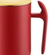 thumbnail image 3 of Tazas de acero inoxidable de doble pared de 550 ml, a prueba de fugas, evitan quemaduras, con aislamiento esmerilado, para el hogar, la cafetería y la oficina, color rojo oscuro de 550 ml., 3 of 5