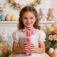 thumbnail image 4 of Figurita de conejo de Pascua | Decoración de Fondo con Arco Flokado | Material de espuma, rosa, adorno navideño para el hogar, fácil almacenamiento, idea de regalo, 9,7x4,3 in, 4 of 7