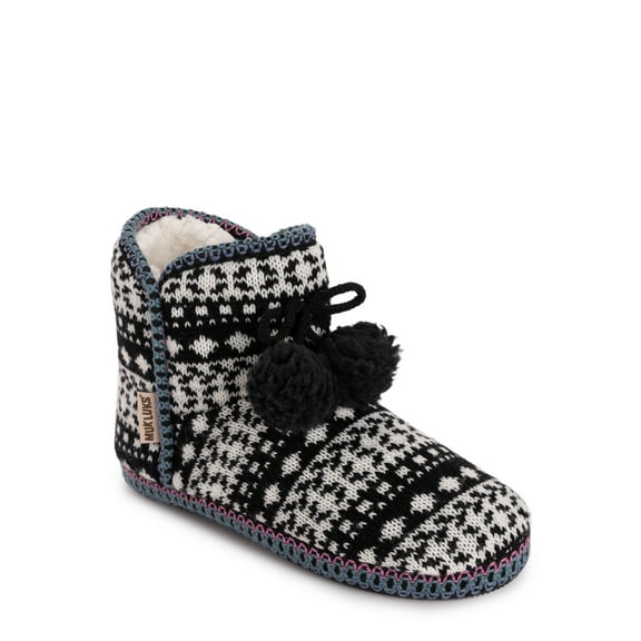 MUK LUKS Women's Aaliyah Bootie Slipper, Wide Width Available