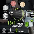 thumbnail image 4 of Taladro inalámbrico WORKPRO 20V 2.0Ah con cargador y bolsa, 4 of 7