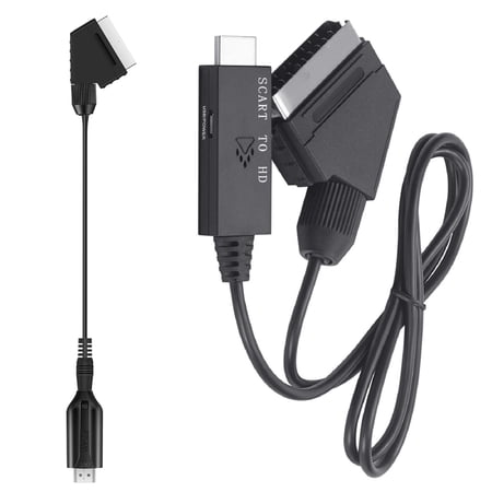 TAPDRA HD to SCART Converter Cable Plug and Play Supports Multiple Video Modes for Retro TV and VCR Compatibility