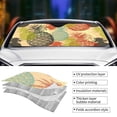 thumbnail image 5 of XMXY Car Sun Shade Windshield, Colorful Sketch Pineapple Automotive Front Window Sun Visor for Cars SUV Trucks, Small Size, 5 of 8