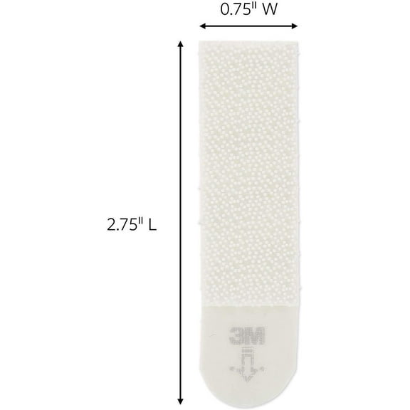 Command 17204-12ES 07248000796 CMND PIC HANG STRIP VP, 12 Pairs, White, Picture