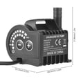 thumbnail image 2 of Submersible 5V Water Pump 8 Levels Adjustable 0-400L/H Small Fountain Pump with 0-9.8ft Lift, 6.5ft USB Charging and Suction Cup Base, Portable Mini Pump for Fish Tank, Pond, Aquarium, Pet D, 2 of 7