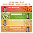 thumbnail image 3 of Stainless Steel Slicer Shredder Attachments for KitchenAid Stand Mixer, with 4 Blades, 3 of 6