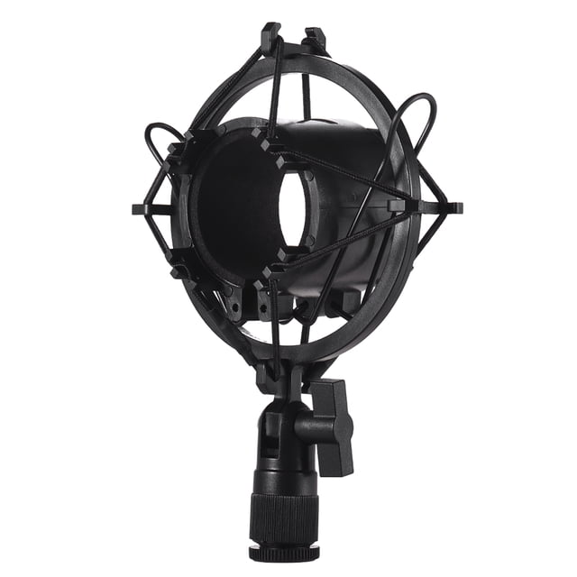 Pie de micrófono Univerdal Micrófono de Condensador Mic Soporte de Montaje de Impacto Antivibración de Plástico para Transmisión en Línea Grabación de Música de Estudio Tomshoo Pie de micrófono
