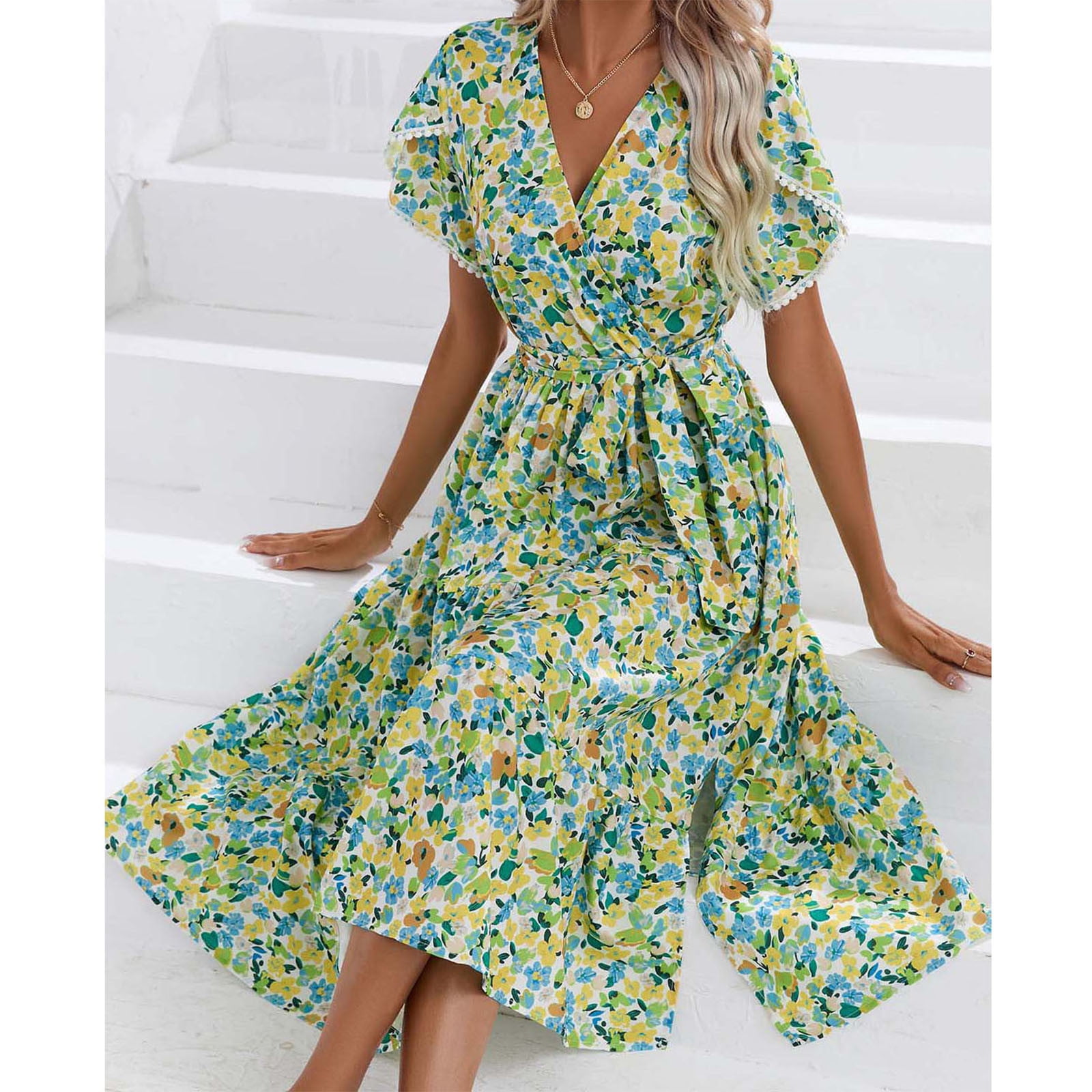 Midsumdr Summer Dresses for Women 2025 Fashion Casual Floral