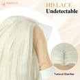 thumbnail image 4 of PHOCAS 26 Inch Long Lace Front Wig 13x3 Synthetic Deep Wave Glueless Wig for Women Pre Plucked Natural Hairline Heat Friendly Tangle Free Platinum Blonde, 4 of 9