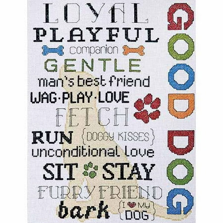 Design Works Counted Cross-Stitch Kit, Good Dog