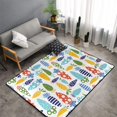 thumbnail image 2 of Colorful Carrot Shaggy Area Rug, Rugs for Living Room Bedroom Non Slip Door Mat Indoor Carpet Machine Washable Nursery Home Decor Floor Mats for Entryway 60x39in-#, 2 of 5