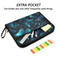 thumbnail image 2 of Accordion File Organizer with Zip Closure 13 Pockets Expanding File Folder Letter A4 Paper Document Organizer for Home Office Blue-green Butterfly Pattern, 2 of 7