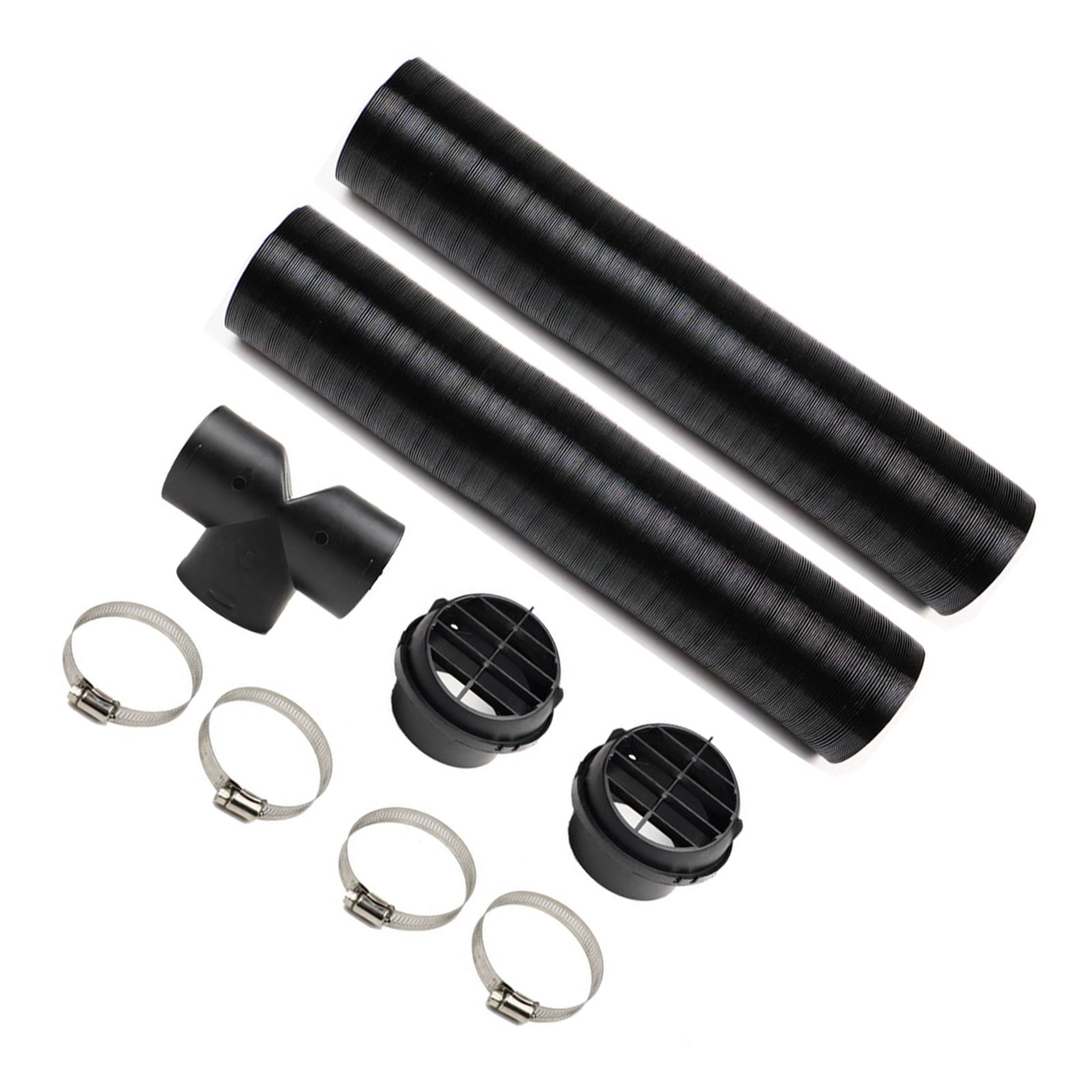 BIBABLYKE Diesels Heater Duct Vent 75mm Diesels Air Parking Heater Pipe Ducting Warm Air Vent Outlet Kits T Shaped Hose Kits