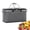 Gray, variant on Bxaolu Large Insulated Picnic Basket, 30L Water-Resistant & Leakproof Collapsible Portable Cooler Basket with Aluminium Frame Handle for Travel, Shopping, Camping, Foldable Grocery Bag