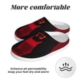 thumbnail image 6 of Daiia Black Panther Red Background Print Women’s Fuzzy Slippers Memory Foam Lightweight House Shoes Cozy Loafer Flannel House Shoes-35/36, 6 of 7