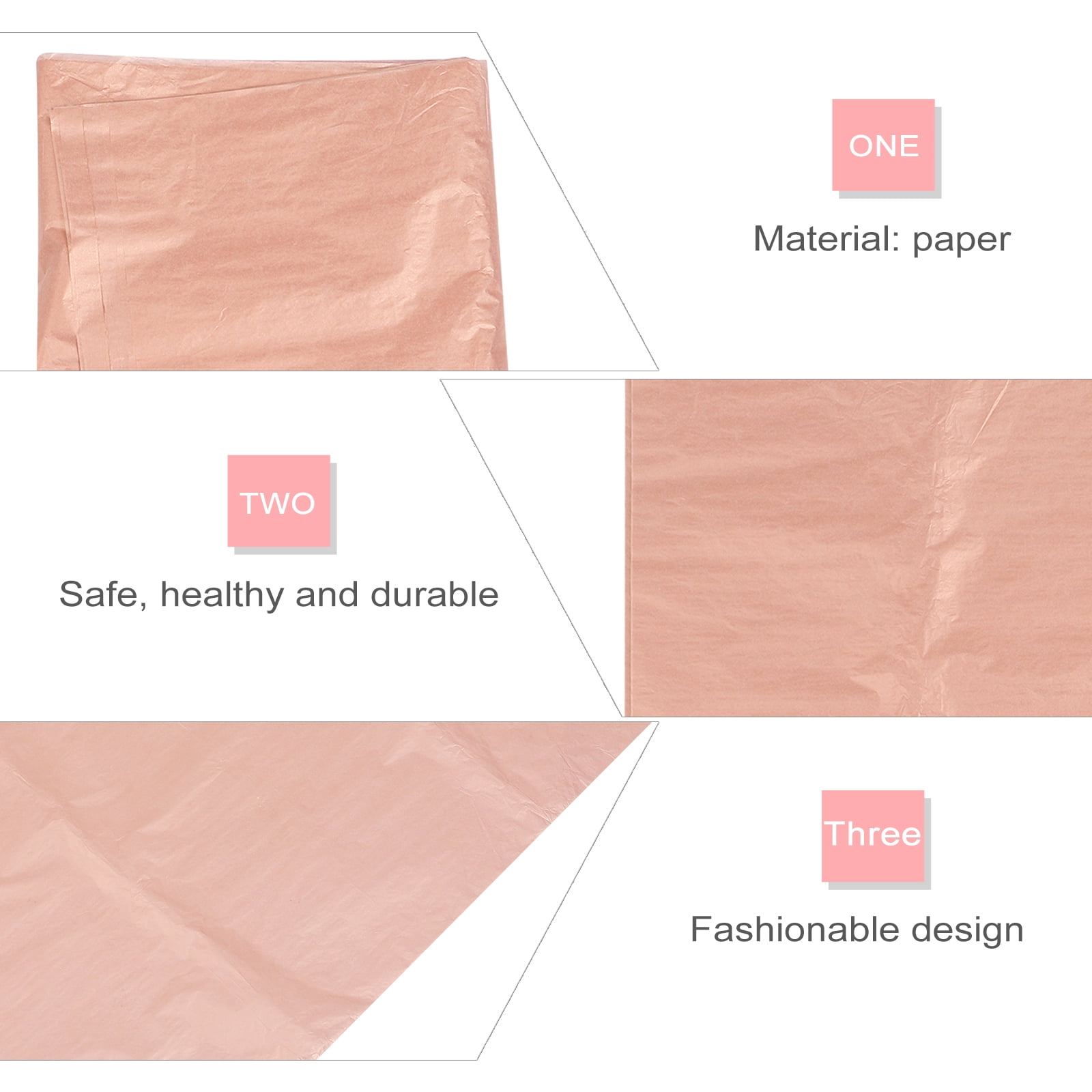 Tersarium 100Pcs Tissue Paper Gift Wrapping Craft Paper for Christmas Wedding Birthday